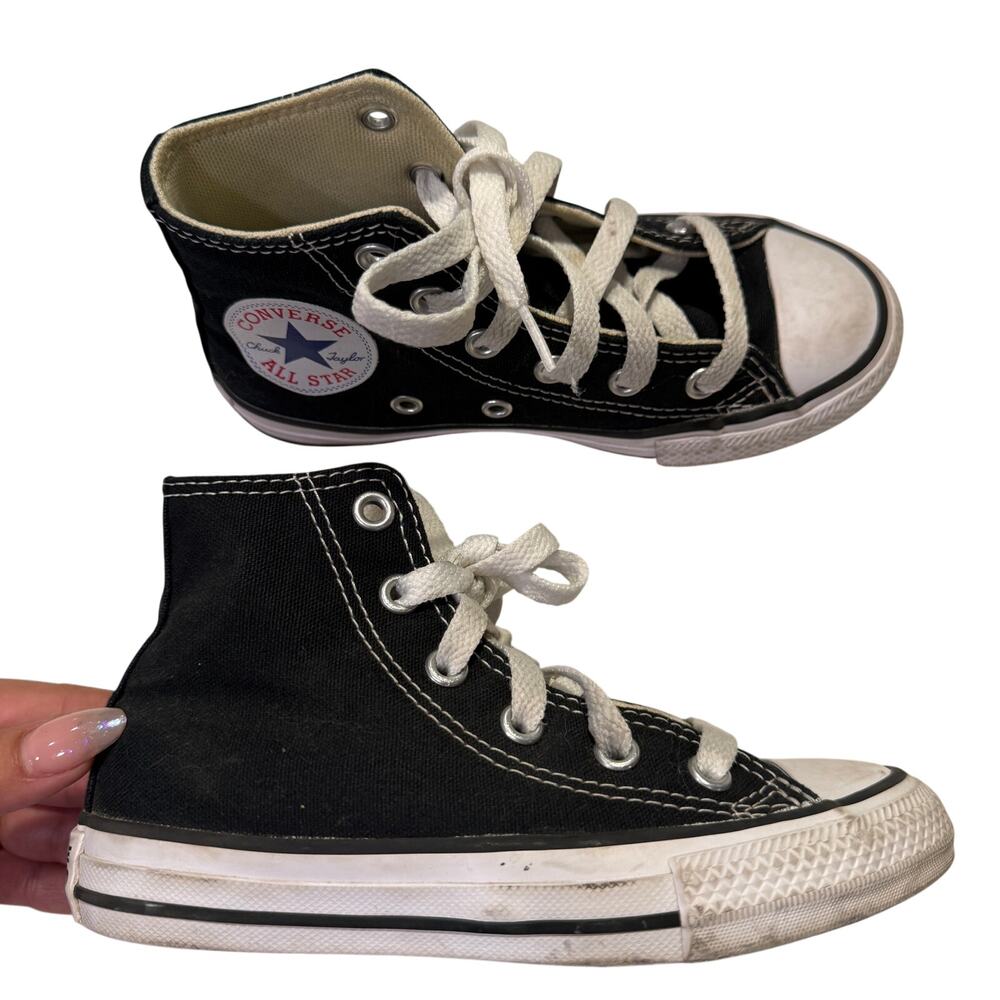 Converse Chuck Taylor All Star High Top Black Sneakers Kids Youth Size 11